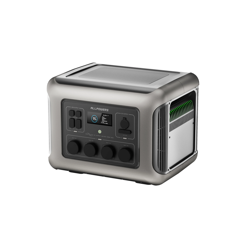 ALLPOWERS R2500 Portable Power Station 1920Wh Expandable to 20kWh LiFePO4 Battery 2500W solar Generator for Emergency Household