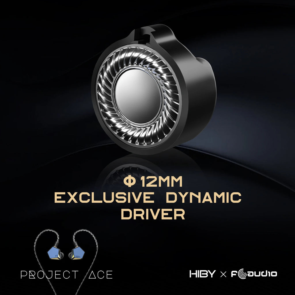 HiBy Project Ace IEMs | Beryllium-Plated Dynamic Driver HiFi Earbuds Tidesmit