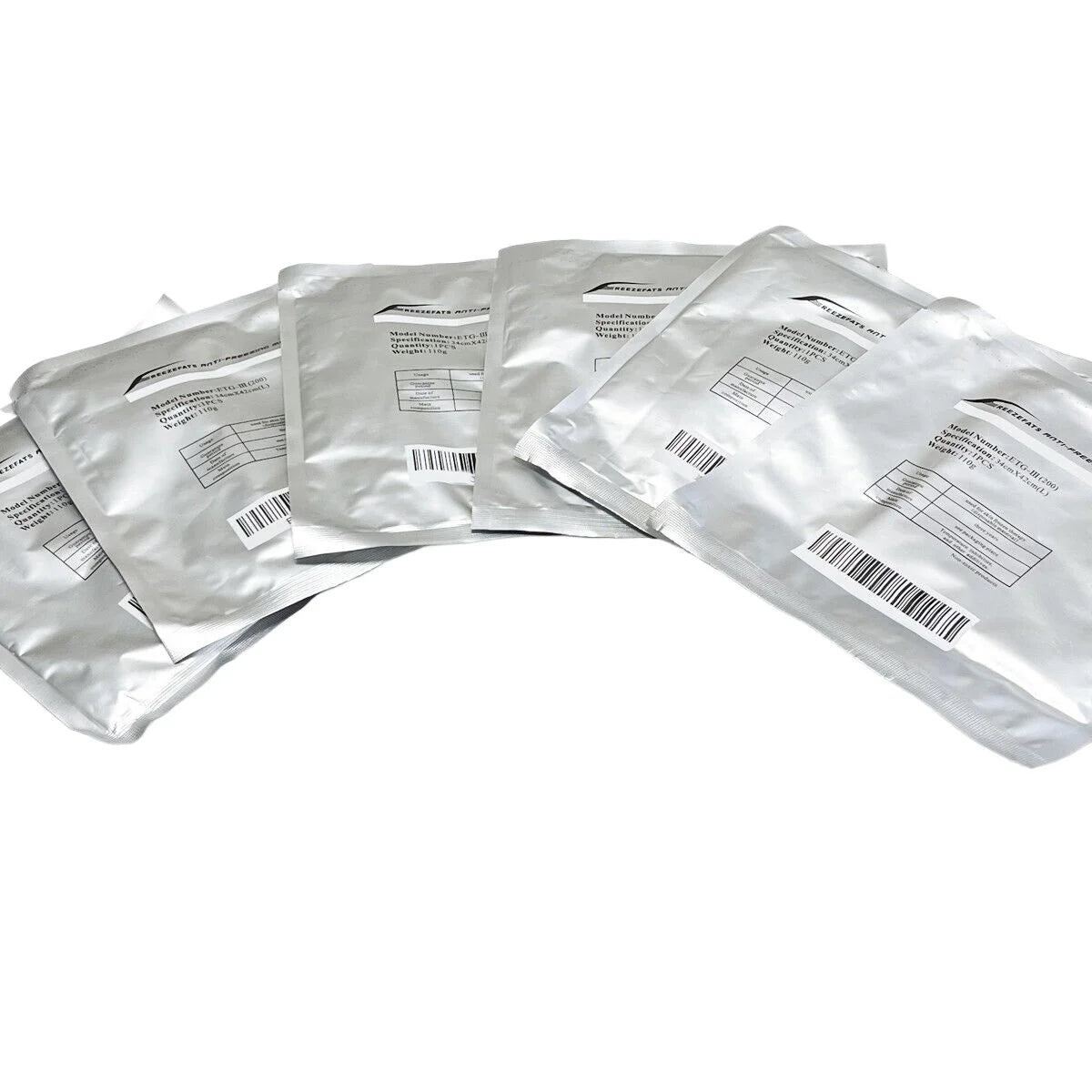 Fat Freezing Membranes for Cryolipolysis - Professional Grade 10 Pack Scrubs Treatments Tidesmit
