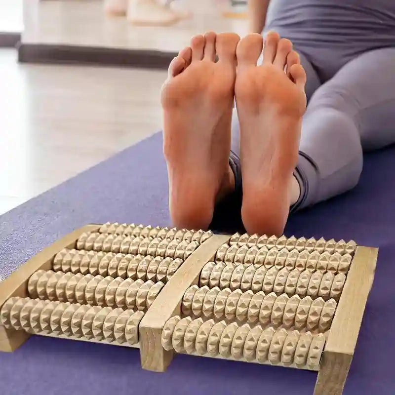 Wooden Foot Massager Roller for Plantar Fasciitis Relief - 1pc Massage Roller Tidesmit