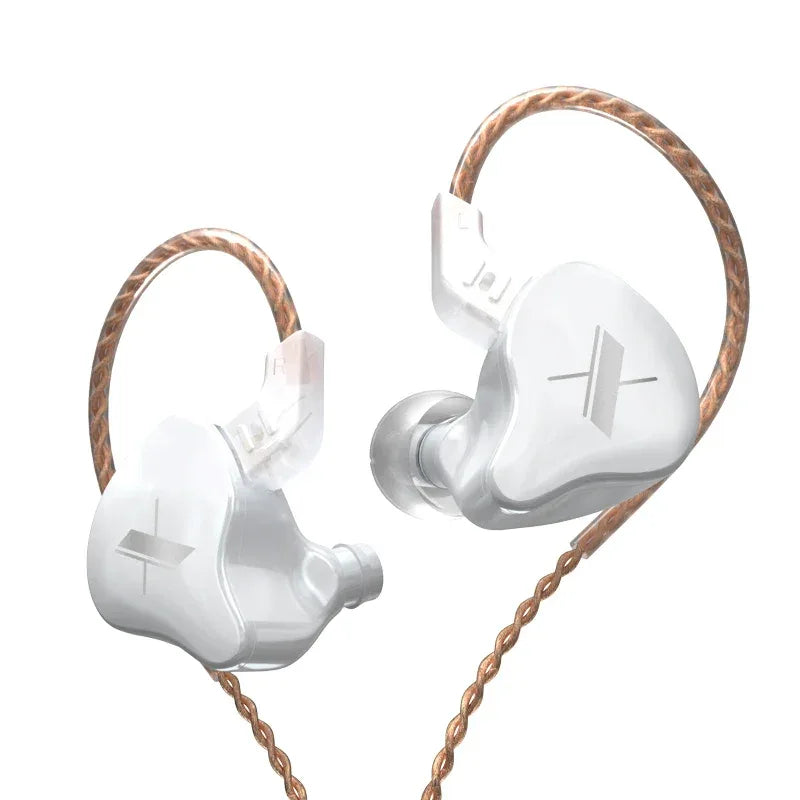 HiFi Wired In-Ear Monitor with Microphone by Tidesmit - EDX Series EDX White No MIC China Mainland Tidesmit