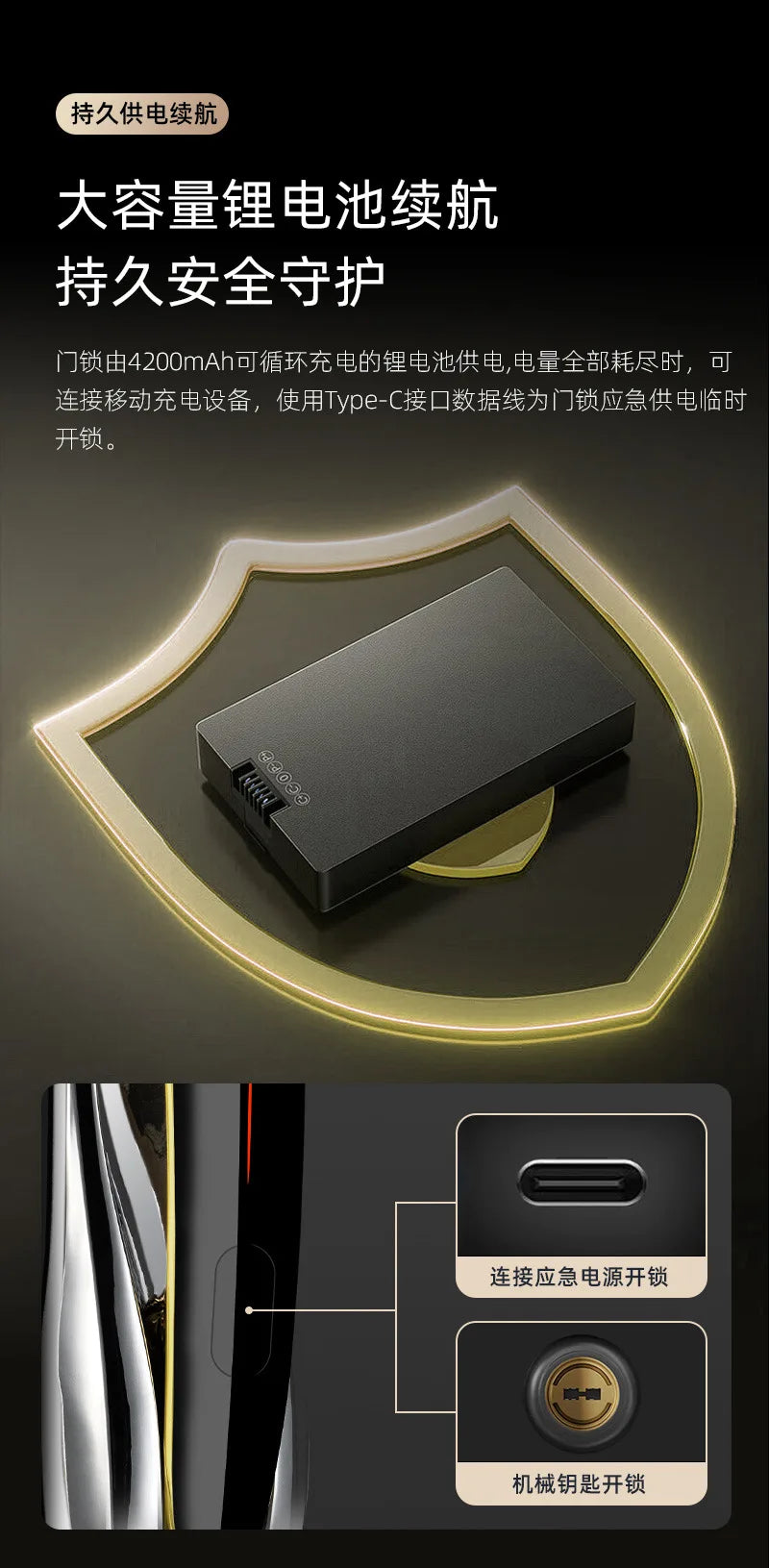Smart lock with surveillance camera fingerprint facial recognition password door lock