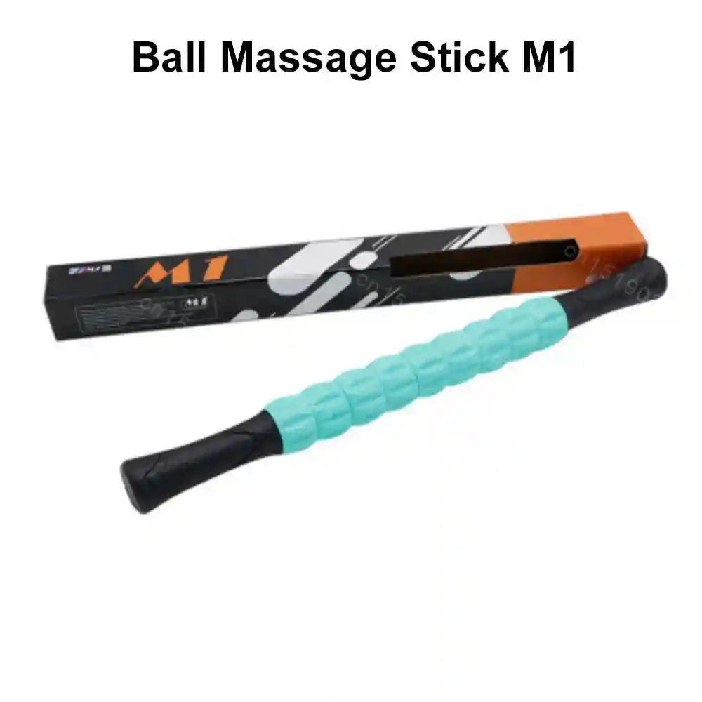 Massage Roller Stick for Deep Tissue Muscle Recovery | Tidesmit Portable Massage Roller Green Tidesmit