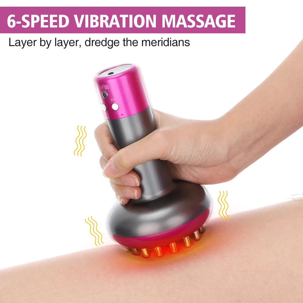 Electric Gua Sha Tool - Rechargeable Body Massager for Stress Relief Relaxation Treatment Tidesmit