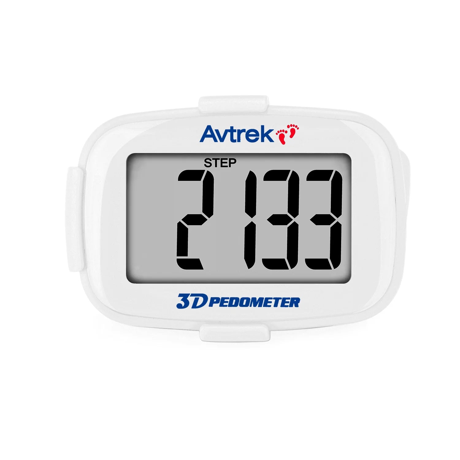 Avtrek Portable Mini Step Counter 3D Pedometer Digital Pocket Watch Clock for Outdoor Sport Fitness Running Walking Step Tracker