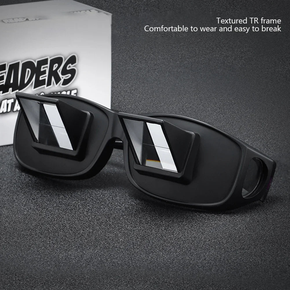 Horizontal Reading Glasses for Bed - Prism Lens for Lying Down TV Viewing Tidesmit