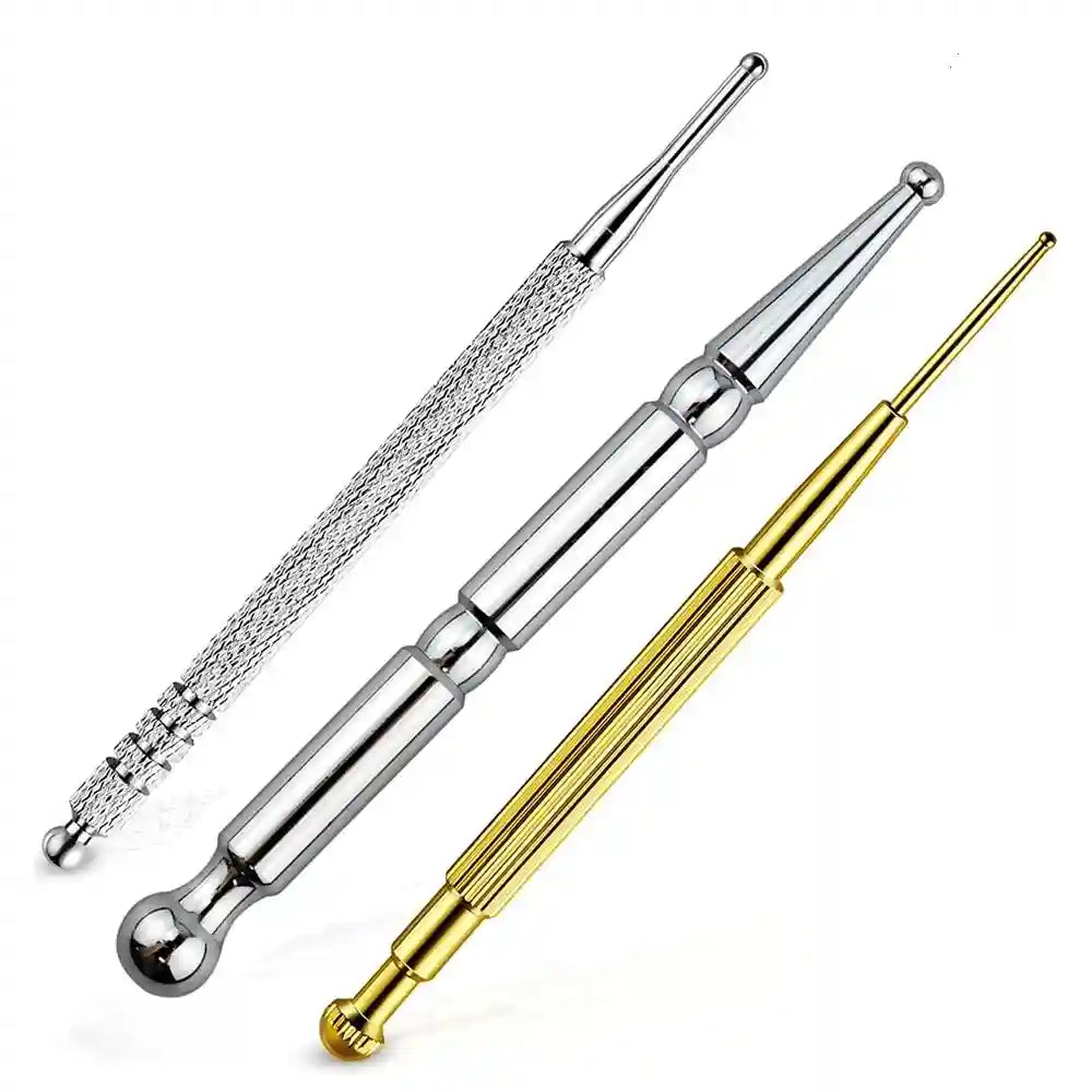 Facial Reflexology Massage Tool | Stainless Steel Probe | Tidesmit Eye Massage Instrument Type 2 Tidesmit