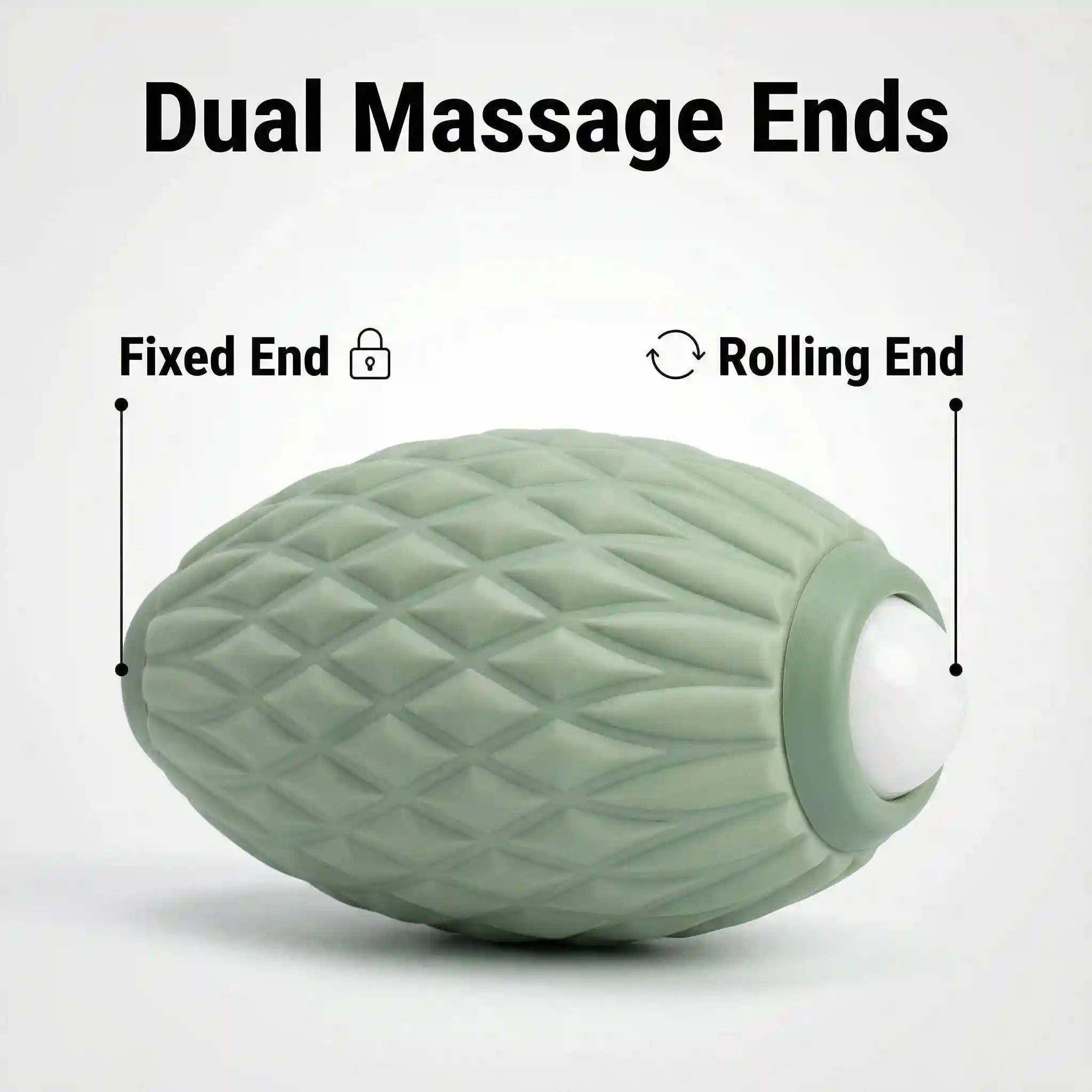Massage Roller for Plantar Fasciitis Myofascial Release - Grey & Green Massage Roller Tidesmit