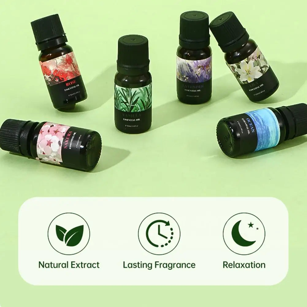 Aromatherapy Essential Oil 10ml Lemon Eucalyptus Lavender Eucalyptus Jasmine Rose Mint Orange Aroma Essential Oil
