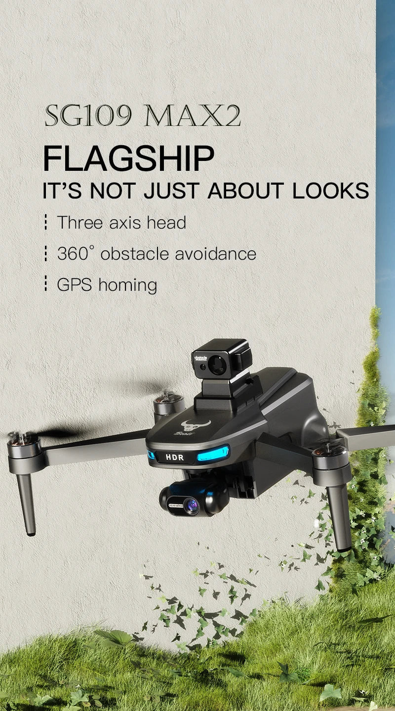 SG109 GPS Camera Drone: 4K Video with 360 Laser Obstacle Avoidance Tidesmit