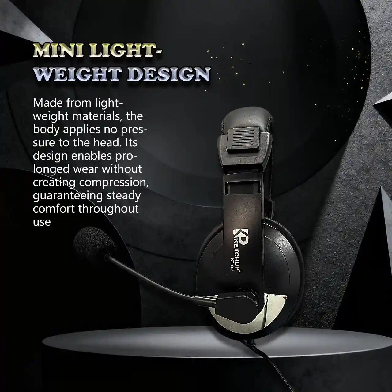 Wired Gaming Headphones with Microphone - Over-Ear PC Headset Tidesmit