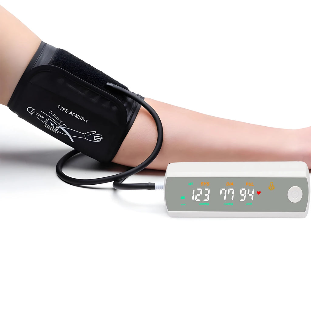 Rechargeable Battery Digitization Russian Voice LCD Large Screen Sphygmomanometer Arm Blood Pressure Monitor Tonometer