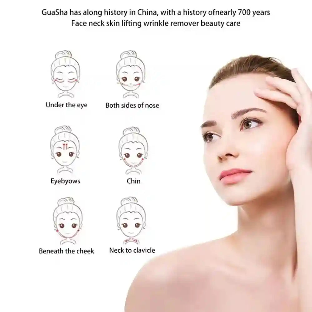 Stainless Steel Gua Sha Face Massager - Ergonomic Heart Shape Tool Eye Massage Instrument Tidesmit