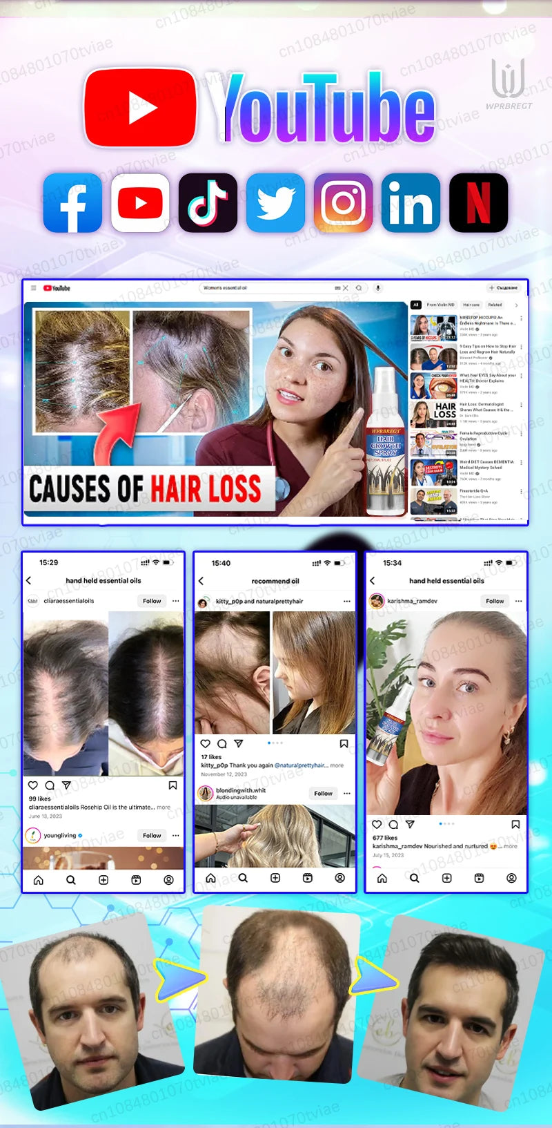 Vitamin C Hair Water Spray Treatment | Salon-Quality Hair Infusion Scrubs Treatments Tidesmit