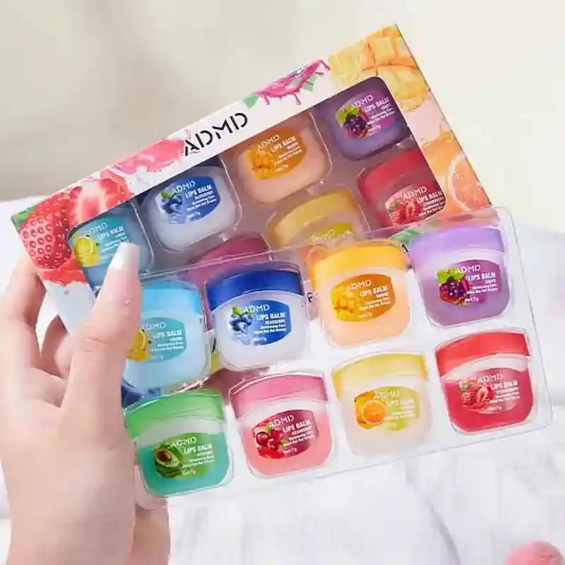 Moisturizing Lip Balm Set: 8pc Fruit Lip Treatment by Tidesmit Lip Care 2 box China Mainland Tidesmit