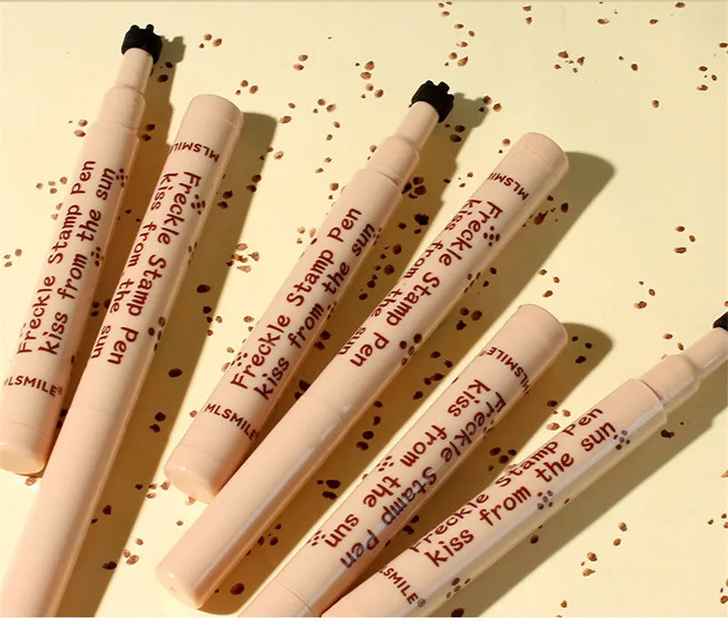 Tidesmit waterproof fake freckles pen for natural dot spots on face makeup detail view