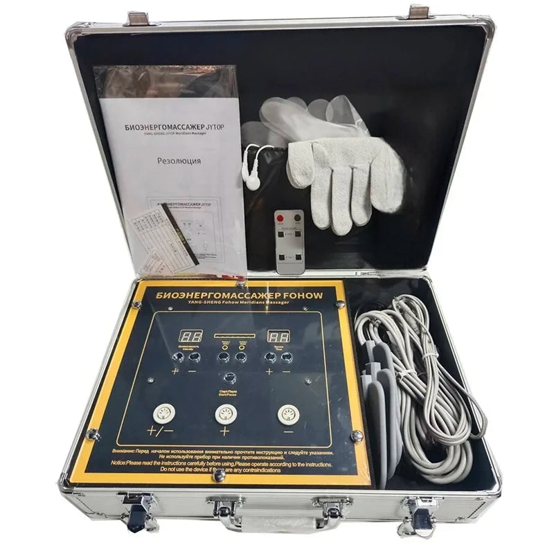 Bioenergy Massage Machine - Portable Meridian Pulse Muscle Stimulator Relaxation Treatment Russian version Tidesmit