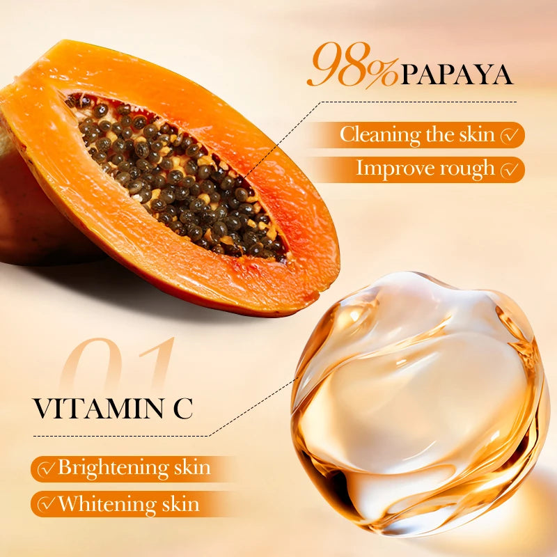 Papaya Vitamin C Exfoliating Scrub - Deep Cleansing Natural Skincare Scrubs Treatments Tidesmit