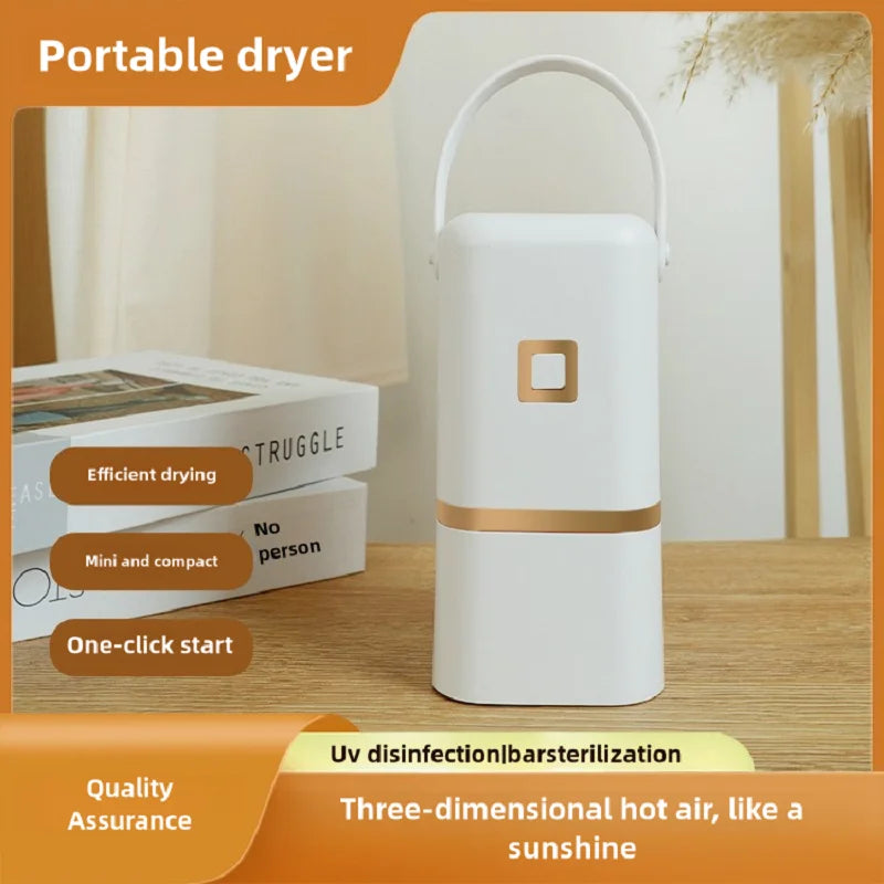 Tidesmit portable compact electric clothes dryer, foldable laundry drying machine for dorms and home use, front view