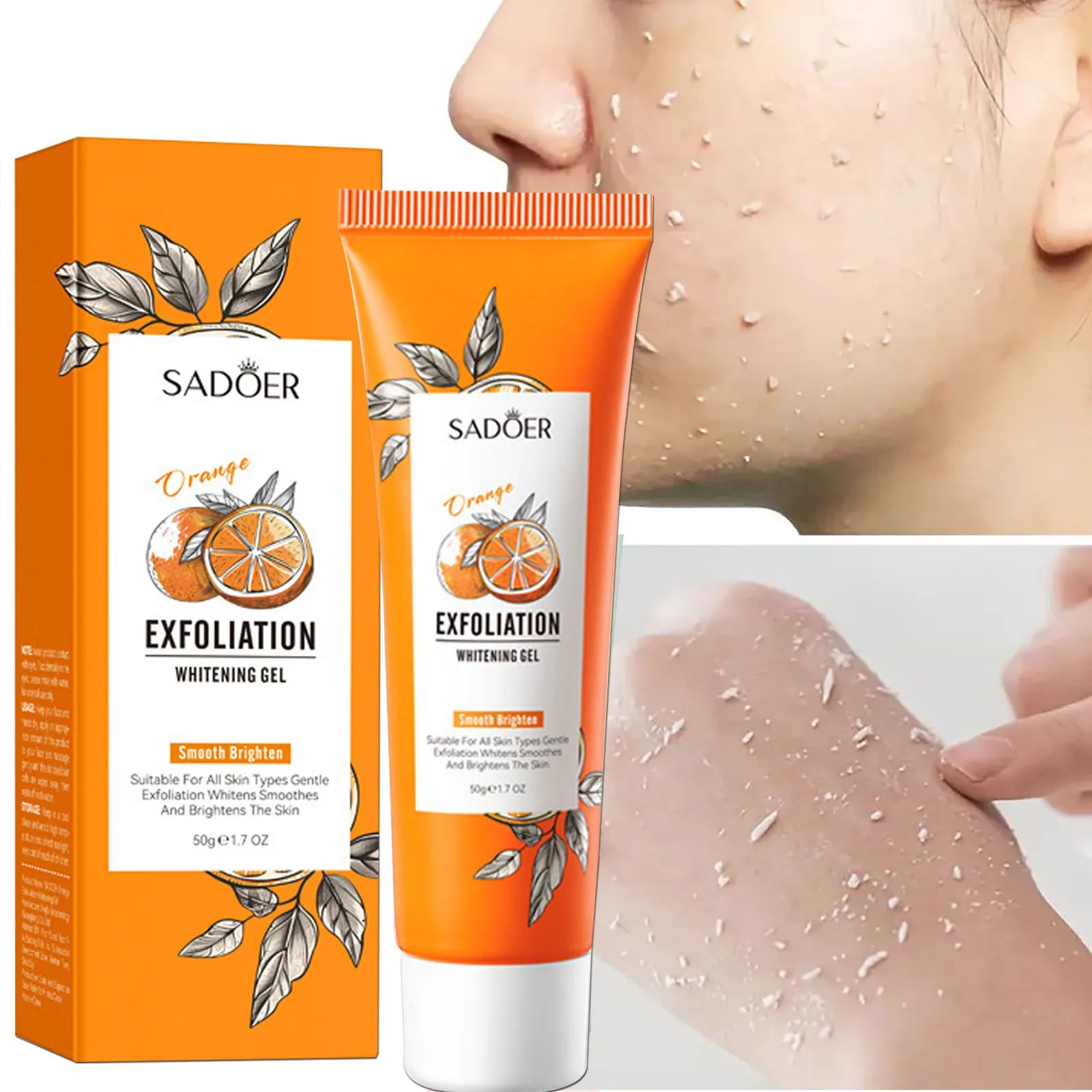 Orange Exfoliating Peeling Gel | Brightening Face Scrub | 50g Tidesmit Scrubs Treatments Tidesmit