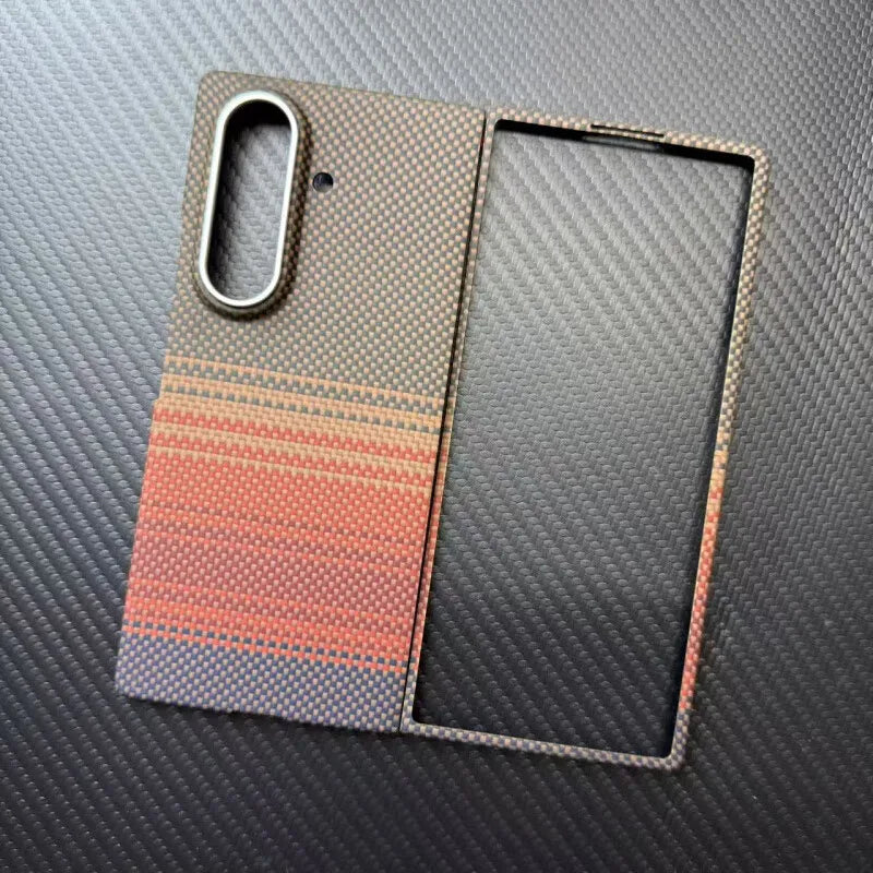 Samsung Galaxy Z Fold 7 Case - Slim Aramid Fiber Magnetic Cover Red Tidesmit