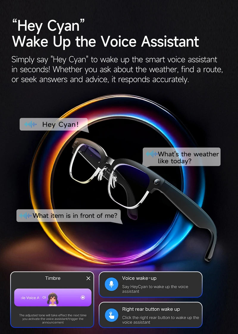 Smart Glasses with 4K HD Camera & Spatial Audio | Tidesmit Tidesmit