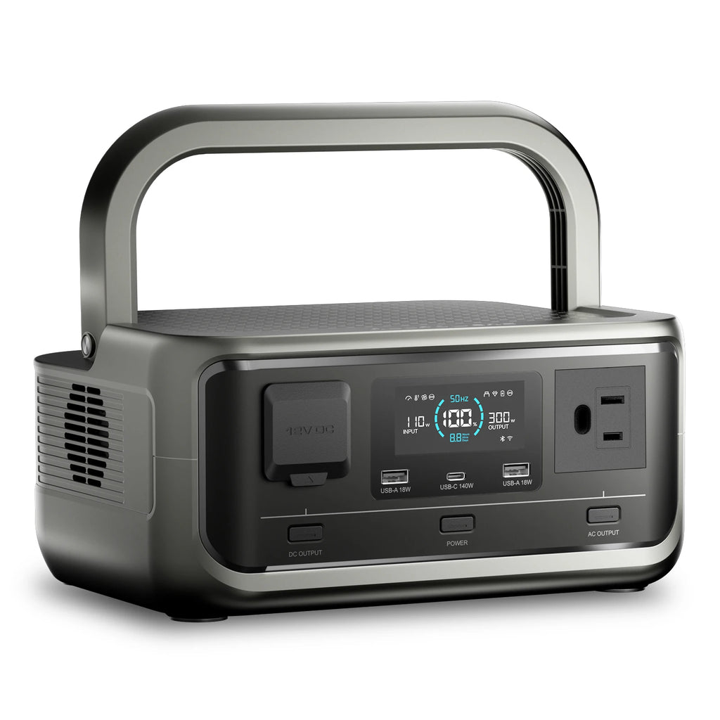 ALLPOWERS VOLIX P300 Portable Power Station 256Wh LiFePO4 Battery 300W (Peak 600W) AC Output for Outdoor Camping Travel Home Use