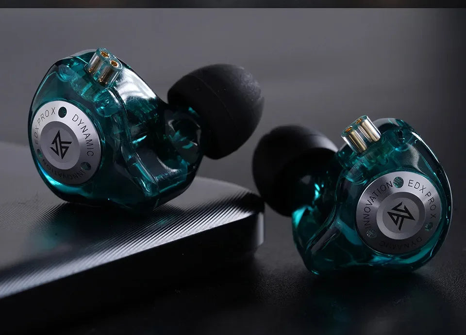 KZ EDX Pro X In-Ear Monitors - HiFi Bass Wired Earbuds | Tidesmit Tidesmit