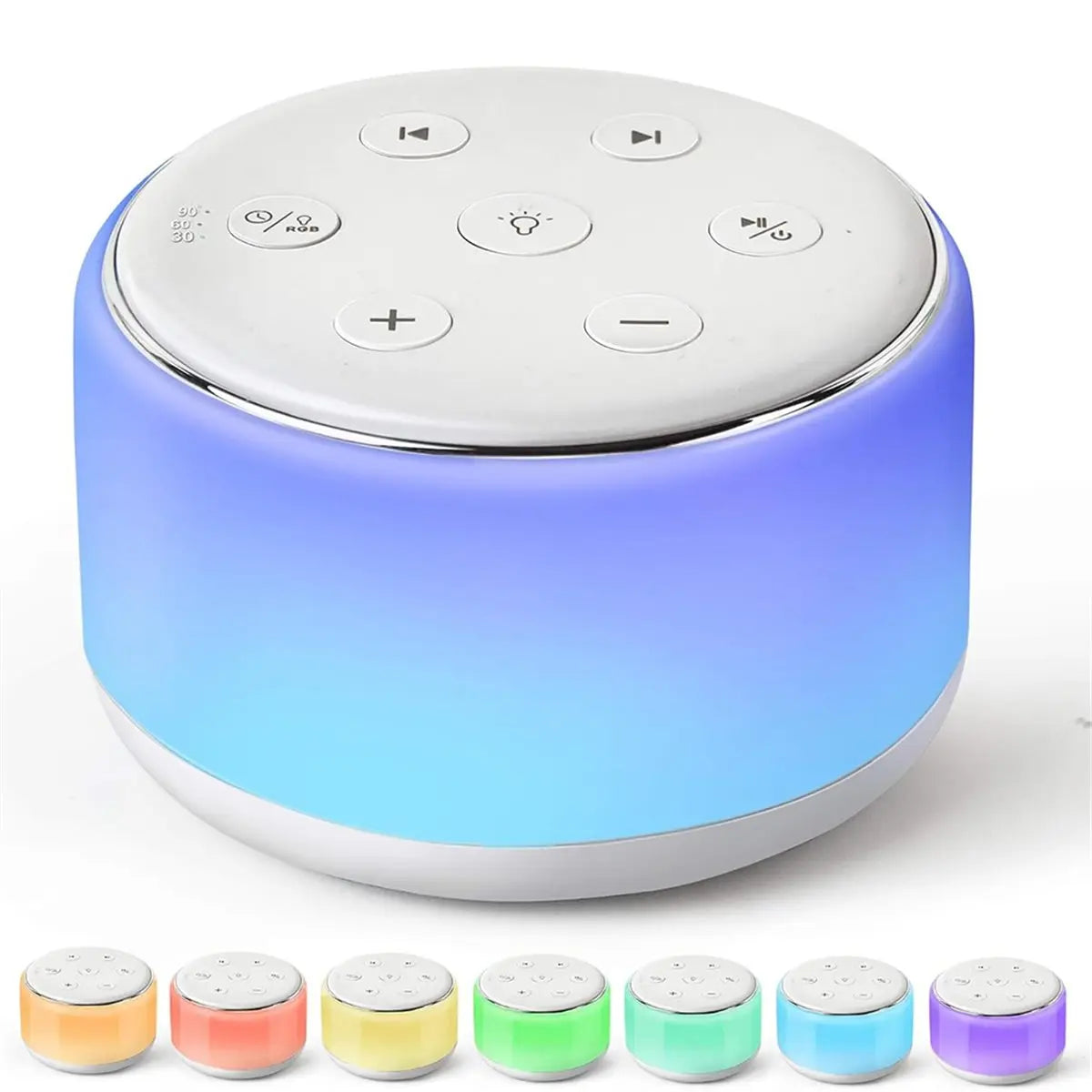 11·11COUPON White Noise Sound Machine Baby for Sleeping with Night Light - 34 Soothing Sounds, Rechargeable White Noise Machine