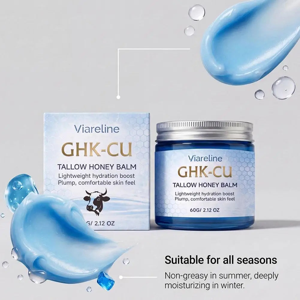 GHK-CU Copper Peptide TALLOW HONEY BALM Lightweight Hydration Boost Plump Repair The Skin Barrier Skincare for All Skin Types
