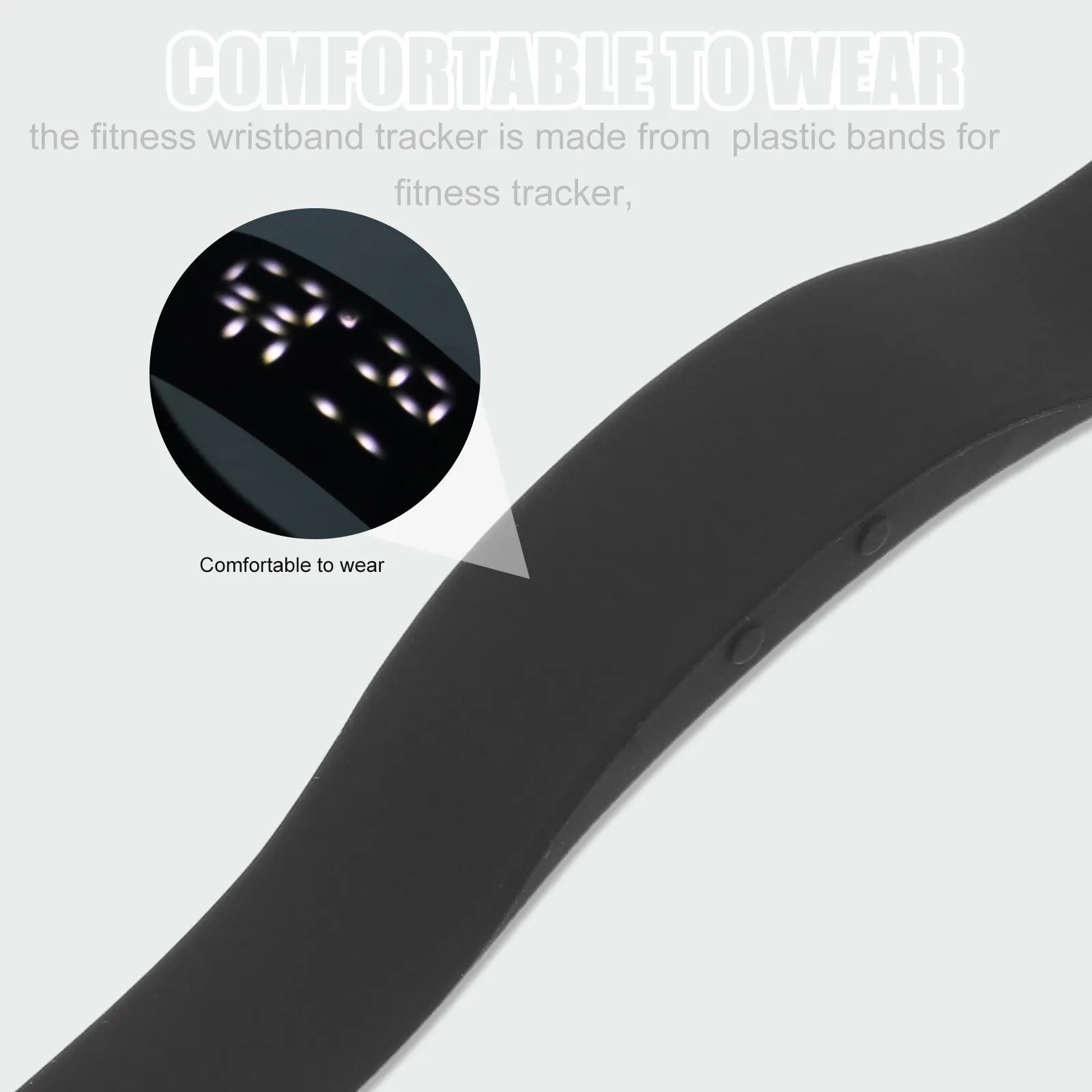 3Sets Fitness Tracker Waterproof Smart Bracelet LED Step Counter Sleep Calories Monitor Vibration Alarm Stopwatch Activity