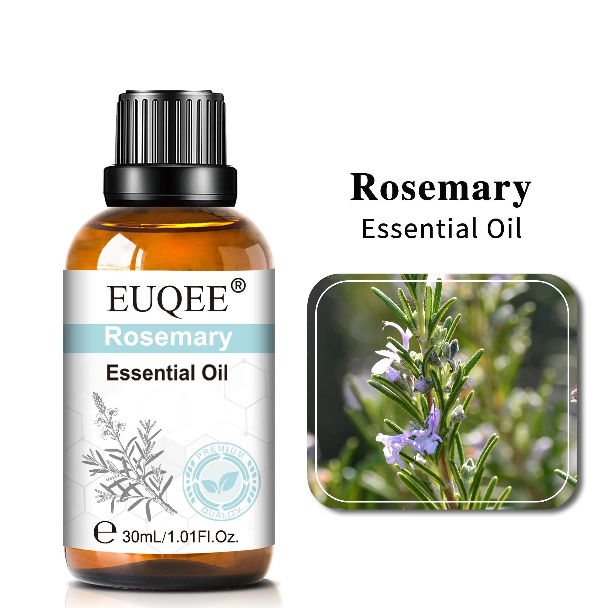 EUQEE 30ml Lavender Aromatherapy Essential Oil Sandalwood Eucalyptus Peppermint Citronella Vanilla Cinnamon Reed Diffuser Oils