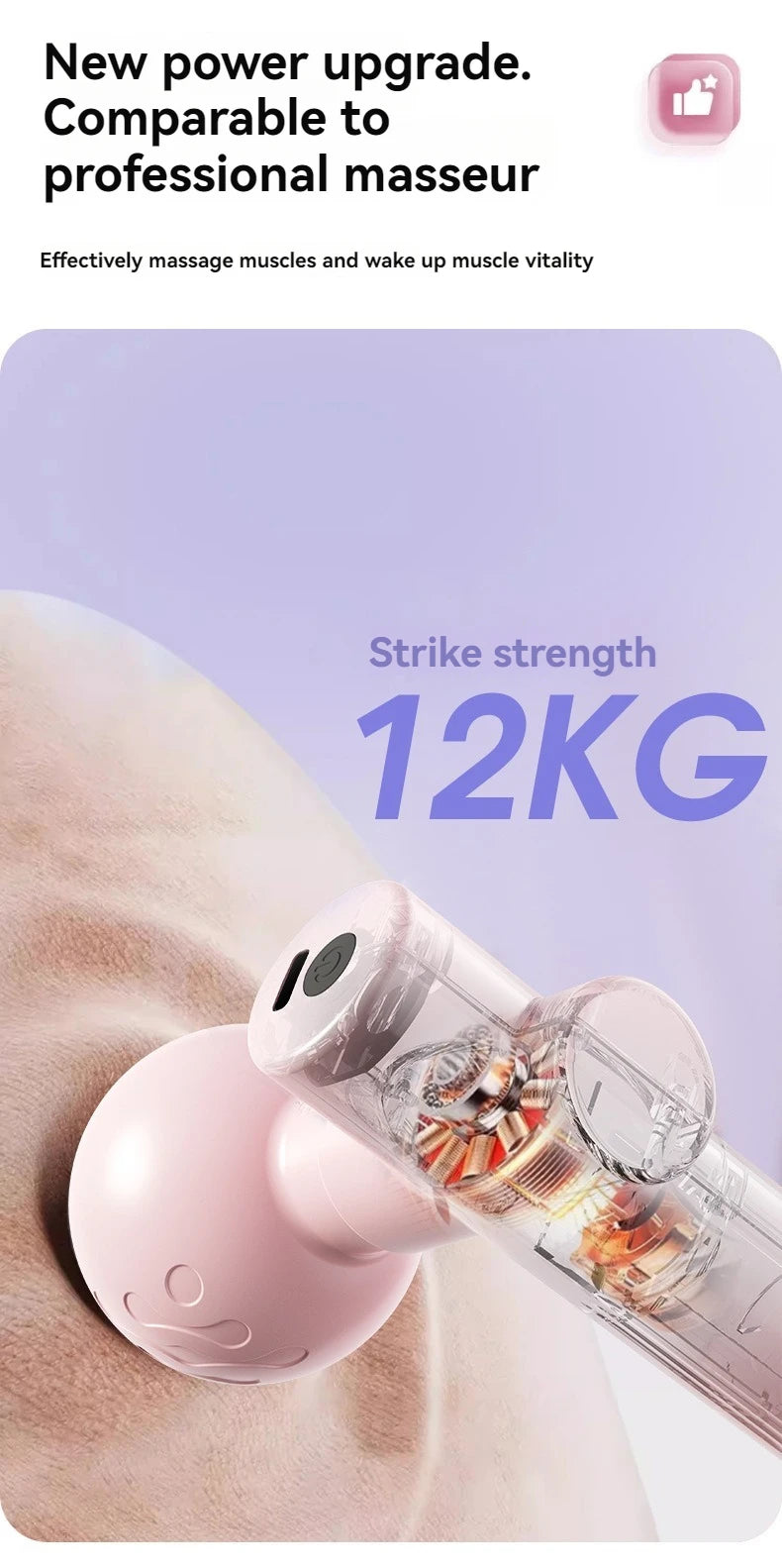 Mini Massage Gun for Deep Tissue Muscle Relief - USB Rechargeable Body Shaping Massage Equipment Tidesmit