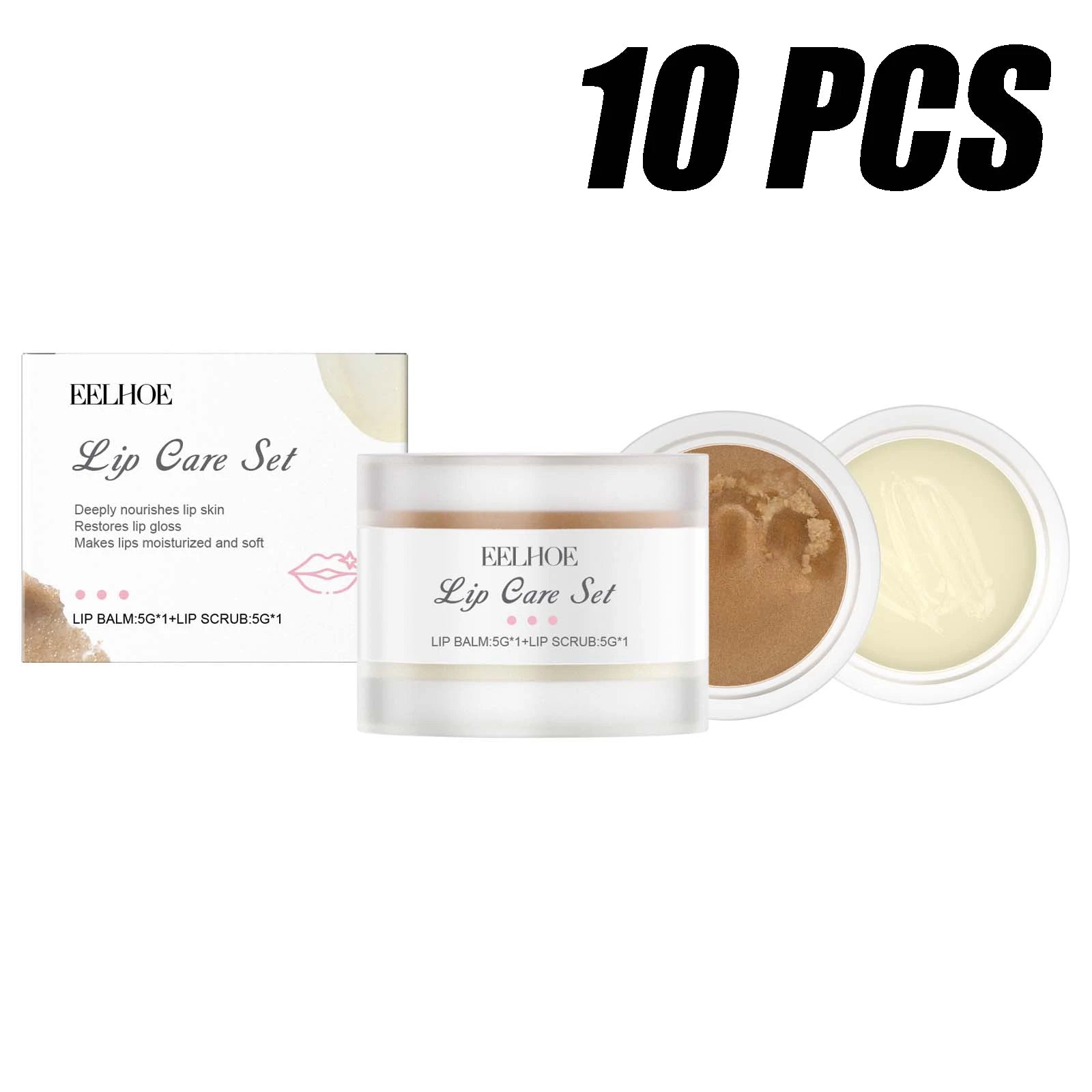 Moisturizing Lip Care Set - Gentle Exfoliating Balm (10 PCS) Lip Care 10 PCS Tidesmit