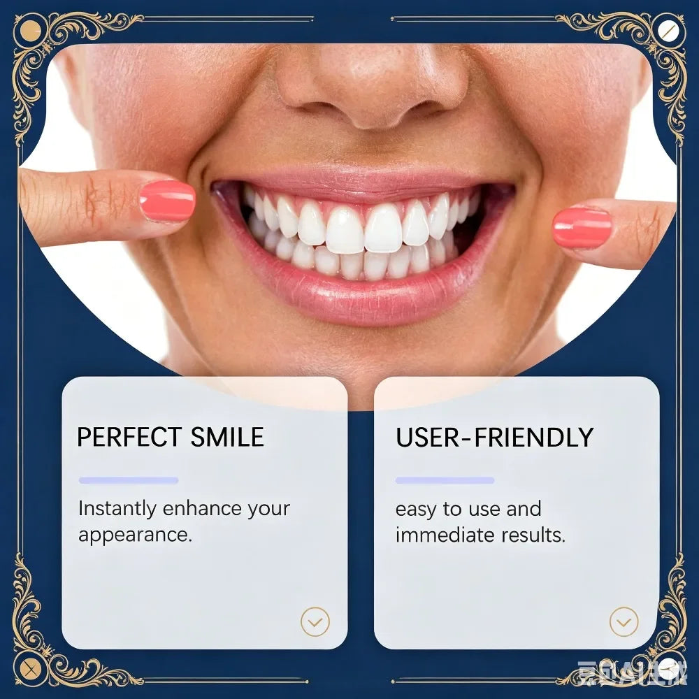 Silicone Full Denture Set Moldable Fake Teeth Braces Natural Comfort Fit Instant Confidence Smile Oral Care