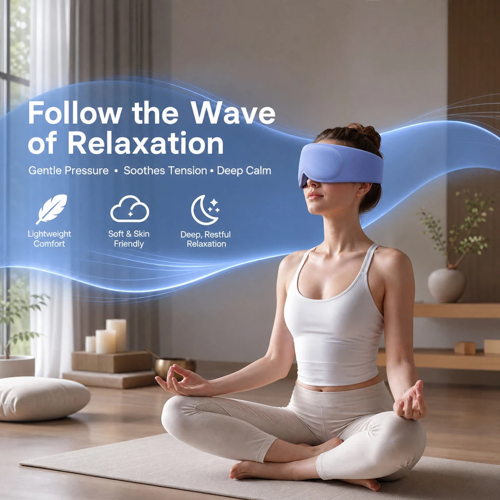 3D weighted eye mask,3D Breathable Soft Comfortable Eye Mask for Sleeping,Light Blocking,Microgravity alleviates eye fatigue