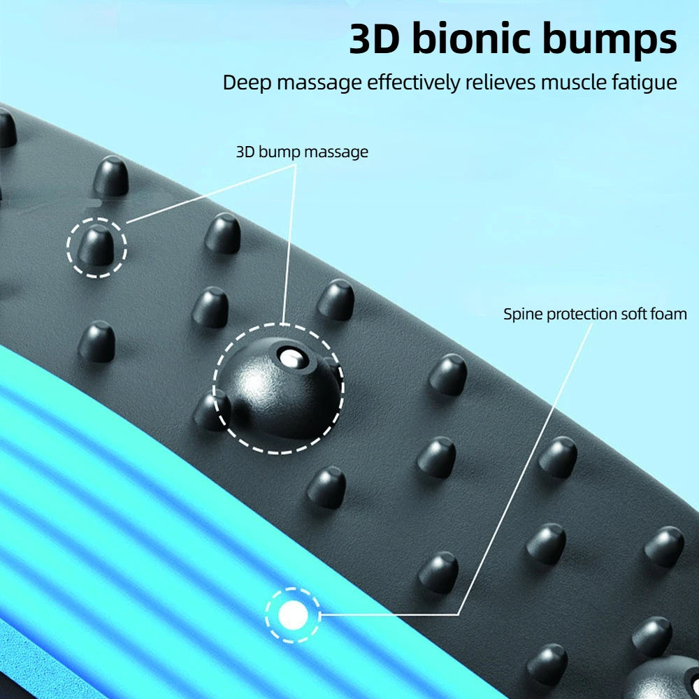Back Stretcher for Lumbar Pain Relief - Ergonomic Muscle Support Device Back Massage Instrument Tidesmit