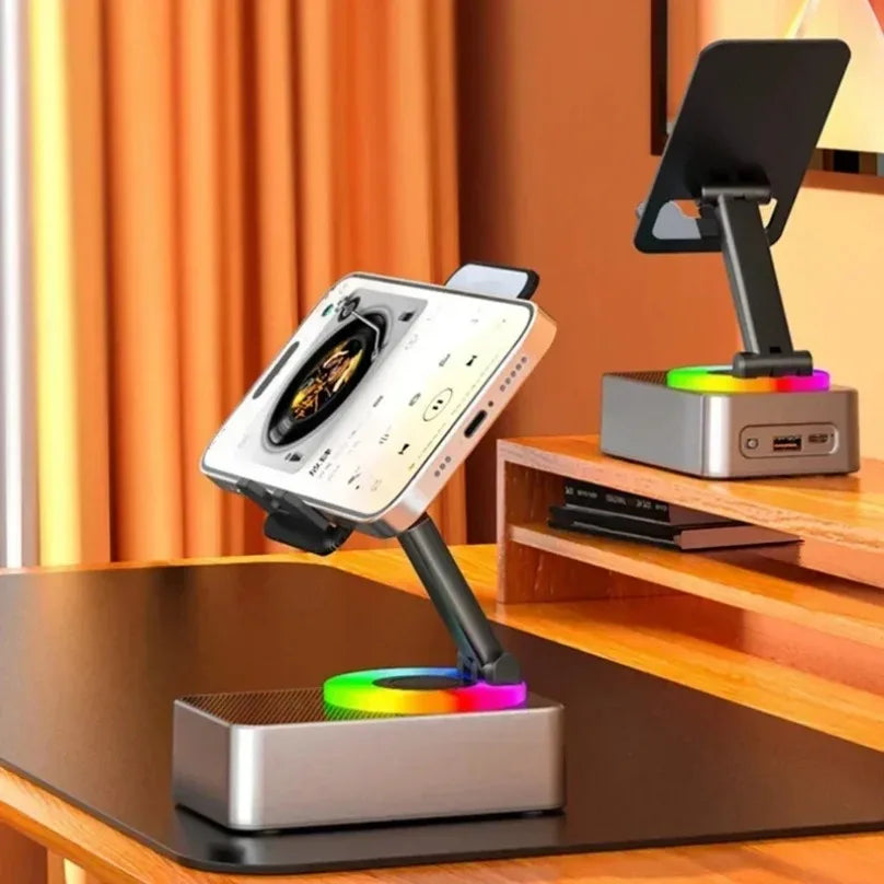 Portable Bluetooth Speaker 5-in-1 Power Bank with Phone Stand | Tidesmit Tidesmit