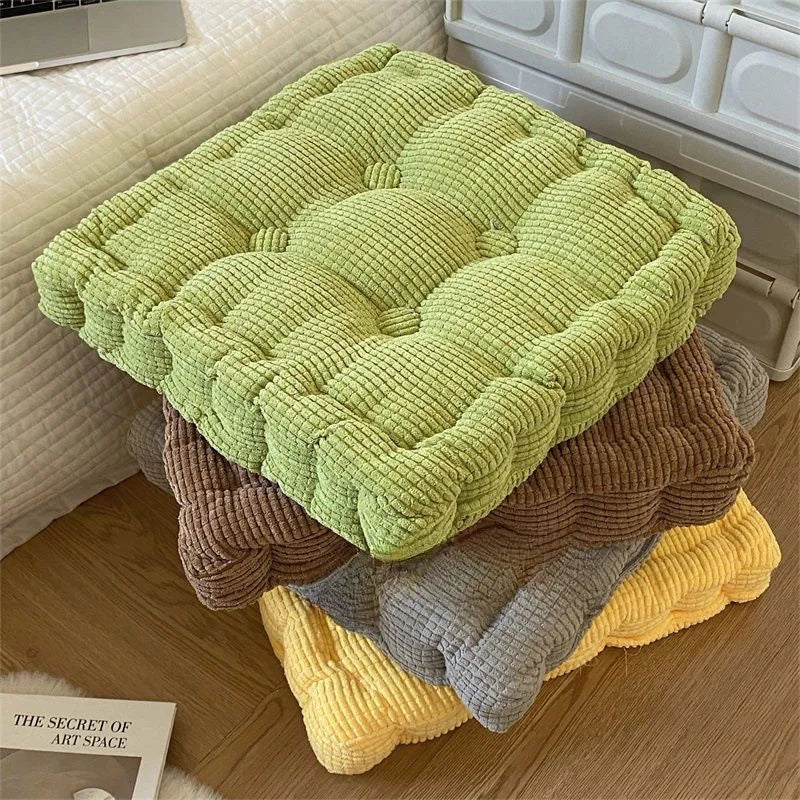 Meditation Floor Square Pillow For Seating On Floor Solid Tufted Thick Pad Cushion For Yoga Balcony Chair Seat Cushions Pouf 방석
