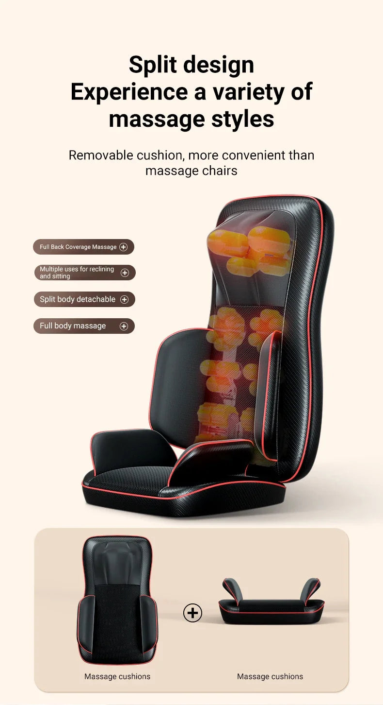 Tidesmit Electric Massage Chair for Neck and Back Pain Relief - 220V EU Massage Chairs Tidesmit