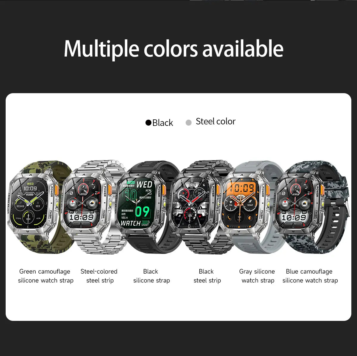 2026 New 1400mAh Big Battery Smart Watch Men Outdoor GPS Flashlight 10ATM Waterproof Bluetooth Call AMOLED HD Sports Smartwatch
