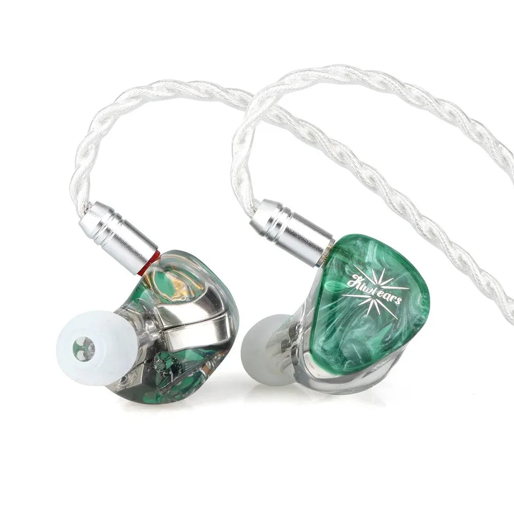 Kiwi Ears Orchestra Lite 8BA In-Ear Monitors with OFC Cable | Tidesmit Green Tidesmit