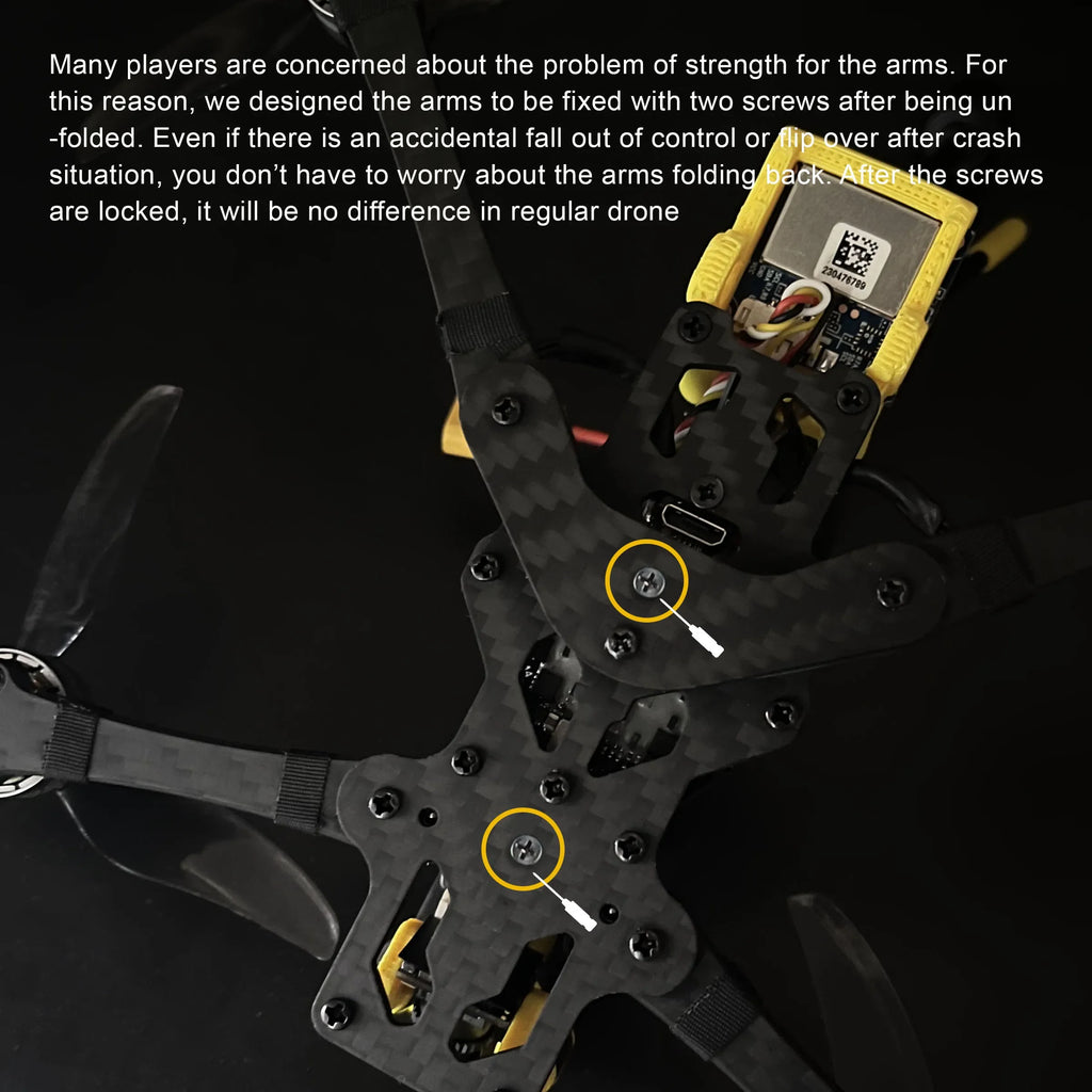 FoldApe4 Folding FPV Drone - 4-Inch Long Range Quadcopter BNF Tidesmit