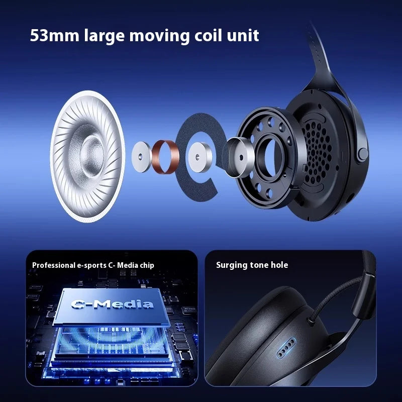 MCHOSE X9 Wireless Headphones - Over-Ear Studio Monitor with Low Latency Tidesmit