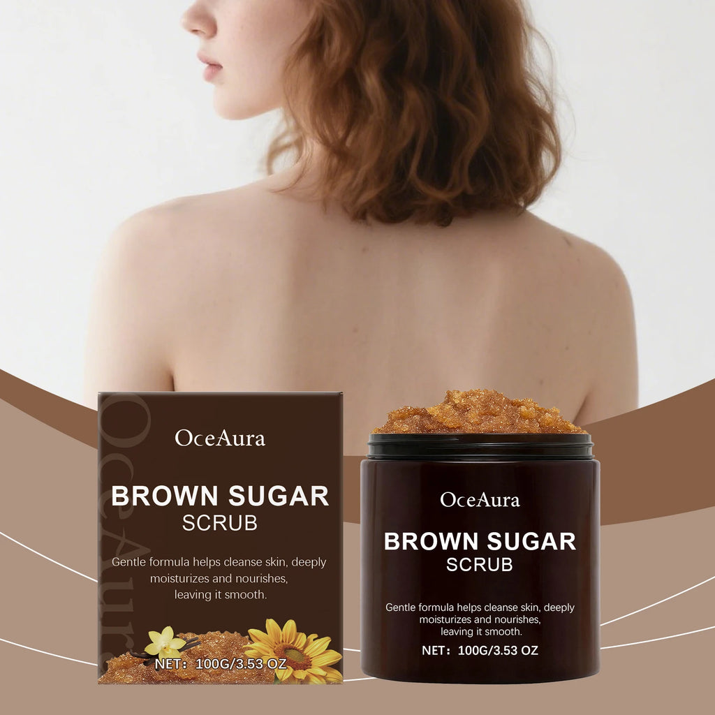 Brown Sugar Body Scrub 100g - Natural Exfoliating Skin Treatment Scrubs Treatments Tidesmit
