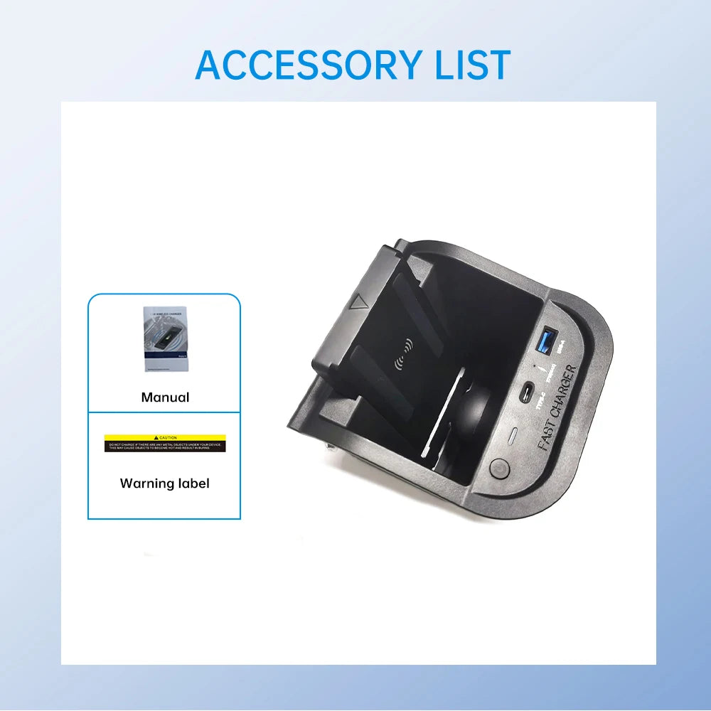 Wireless Charger for Mercedes-Benz A-Class, CLA, GLA - 15W Qi Certified Tidesmit