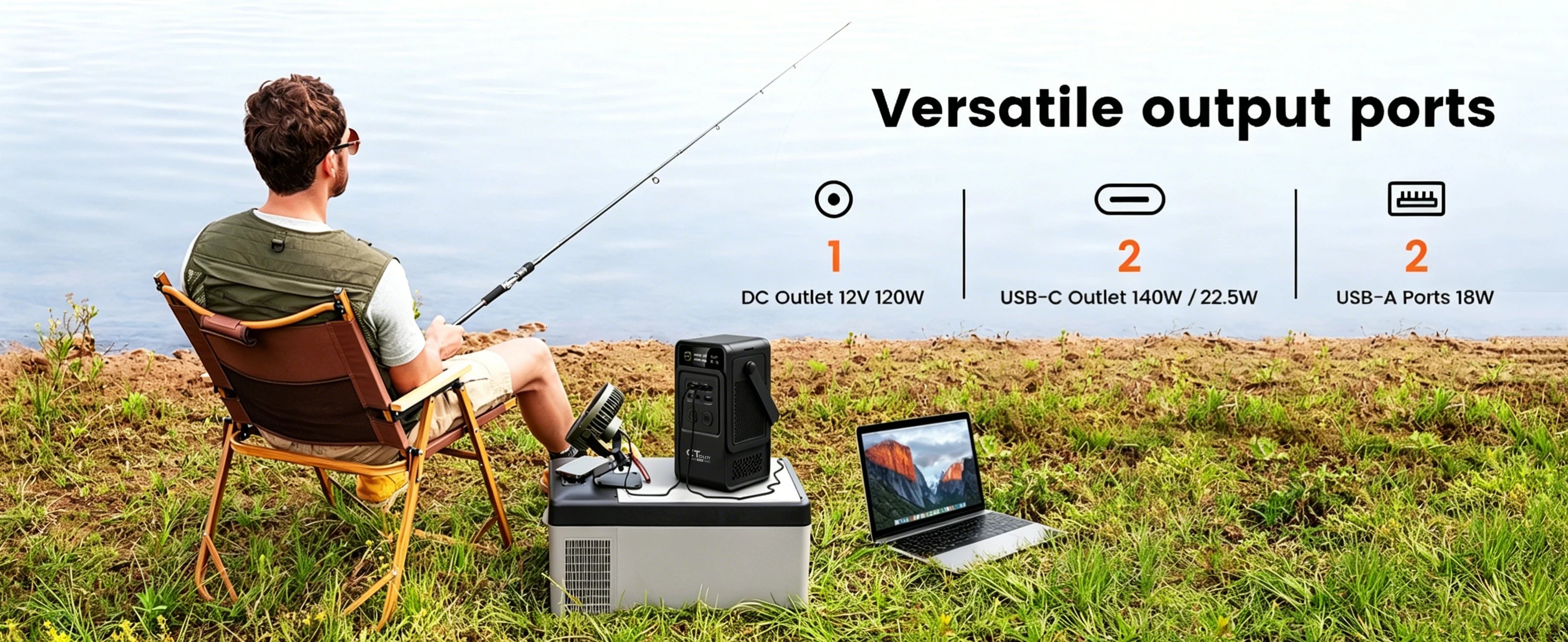 CTOLITY AP200 AP1000 Black style 200W/1800W Portable Power Station 192Wh/1024Wh 60000mAh/320000mAh LiFePO4 Battery Solar Generator UPS Function Emergency Power Supply for Camping Outdoor