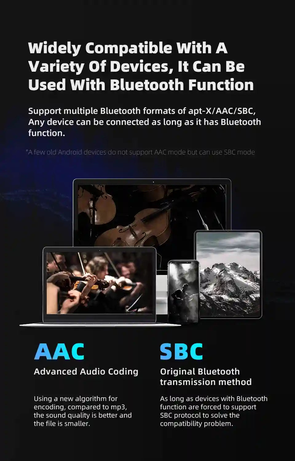 Wireless Bluetooth Earphone Adapter for KZ C Pin | Tidesmit AZ09 Pro Tidesmit