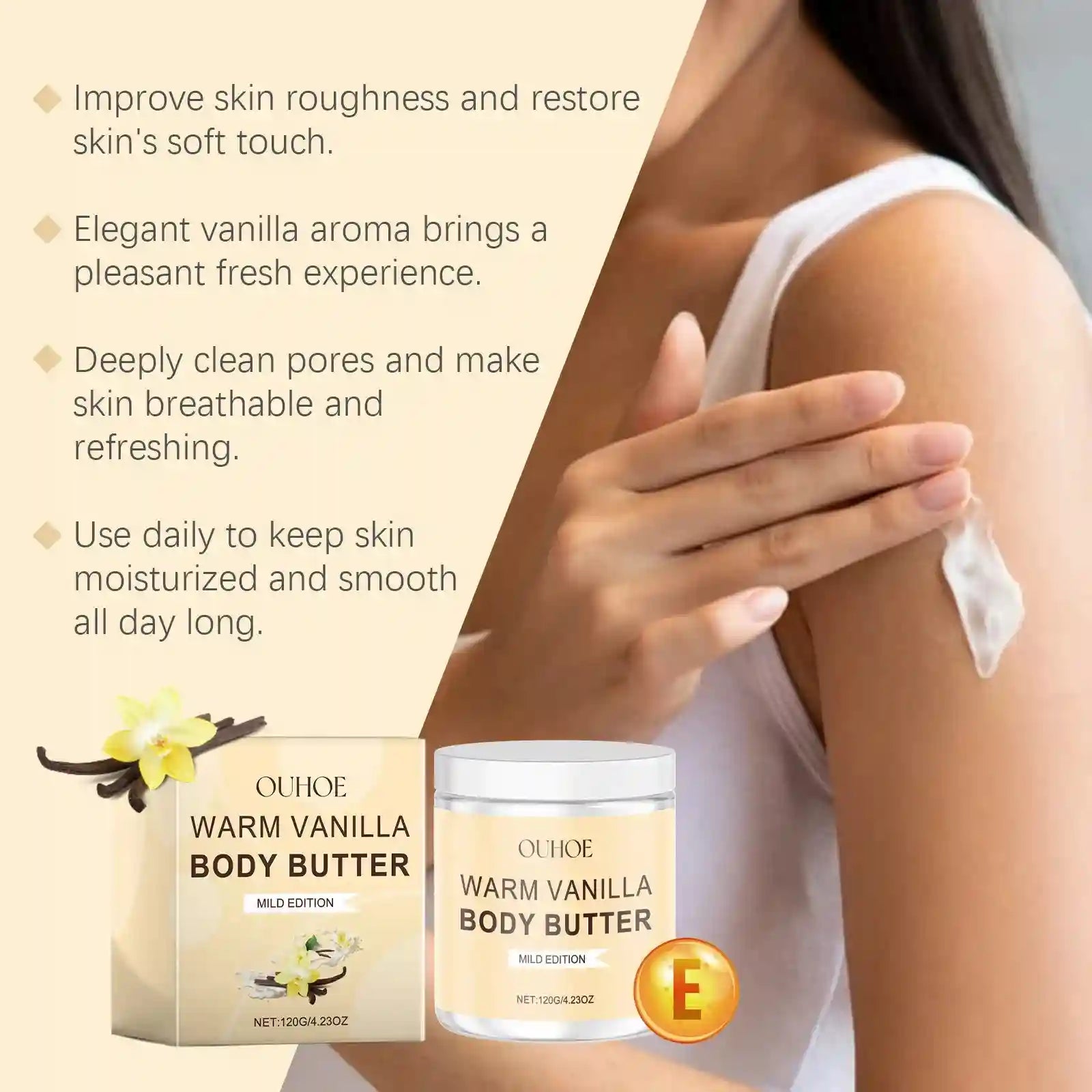 Tidesmit Exfoliating Body Scrub - Vanilla Scented, Dark Spot Corrector Scrubs Treatments Tidesmit