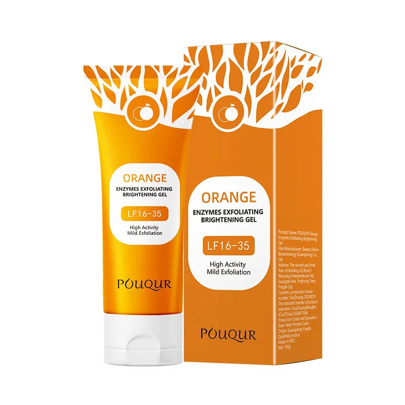 Orange Exfoliating Gel - Brightening Face & Body Scrub 100g Scrubs Treatments 1 PC China Mainland Tidesmit